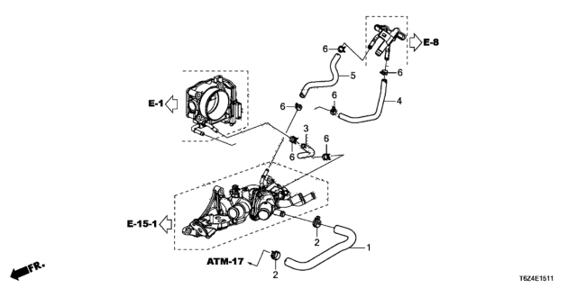 2020 Honda Ridgeline Water Hose Diagram