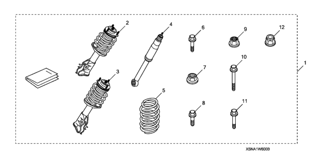 2008 Honda Civic 4 Door DX KA 5MT Sport Suspension Diagram