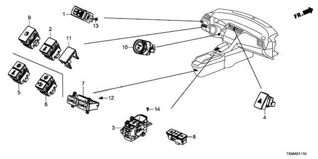 2019 Honda Insight Switch Diagram