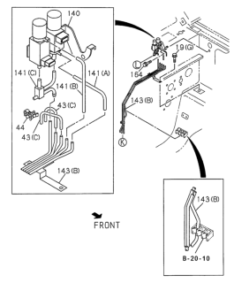 1999 Honda Passport Valve Unit, Axle Diagram for 8-97135-769-1