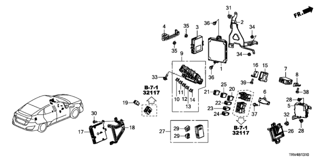 2018 Honda Clarity Electric Unit Assy., Plc Diagram for 1K490-5WP-A02