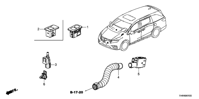 2018 Honda Odyssey A/C Sensor Diagram