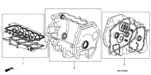 2007 Honda Civic Gasket Kit Diagram