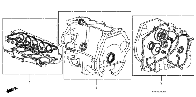 2006 Honda Civic Gasket Kit Diagram