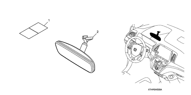 2020 Honda Odyssey Automatic Dimming Mirror Diagram