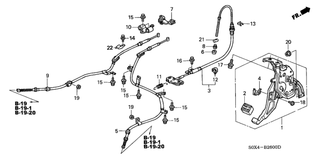 1999 Honda Odyssey Parking Brake Diagram