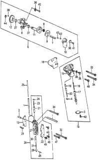 1985 Honda Accord Body Assy., Clutch Pressure Control Valve Diagram for 27650-PC9-611