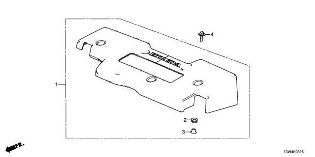 2017 Honda Accord Hybrid Cover Complete, Engine Diagram for 12500-5K1-A10