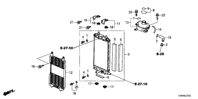 2015 Honda Accord Hybrid Hose, Filler Tank Diagram for 1J121-5K0-000