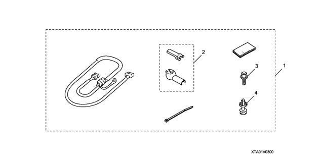 2011 Honda Accord Auto Day & Night Mirror Attachment Diagram