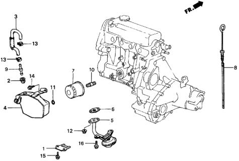 1984 Honda Civic 5 Door DX KA 5MT Breather Chamber Diagram
