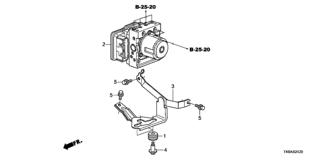 2013 Honda Fit VSA Modulator Diagram