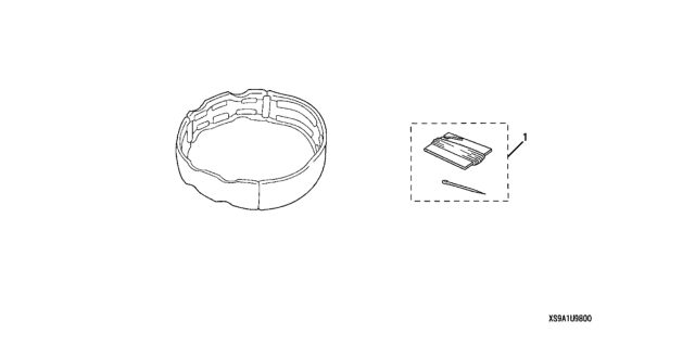 2006 Honda CR-V Steering Wheel Cover Diagram