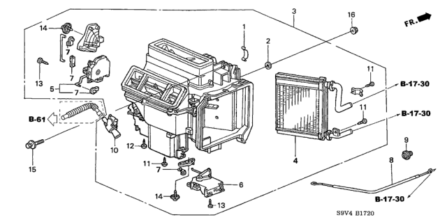 2006 Honda Pilot Cable, Water Valve Control Diagram for 79544-S3V-A00