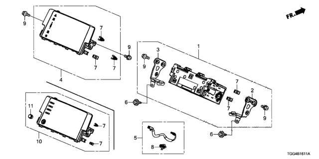 2020 Honda Civic AUDIO UNIT (MITSUBISHI) Diagram for 39101-TGG-AB1