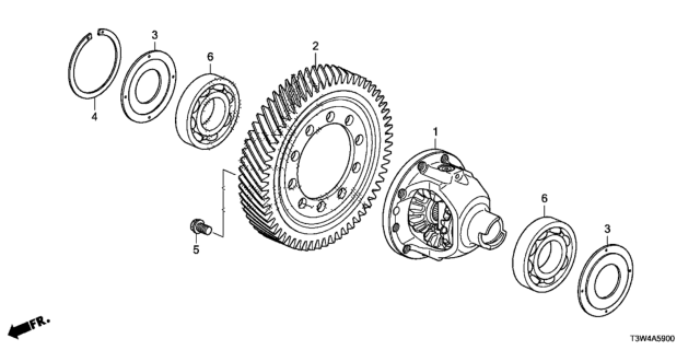 2015 Honda Accord Hybrid Shim Aa (92MM) (2.297) Diagram for 41467-5M4-000