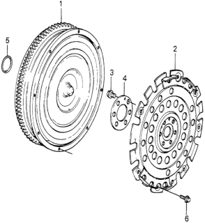 Torque Converter Assembly Diagram for 26000-PC9-307