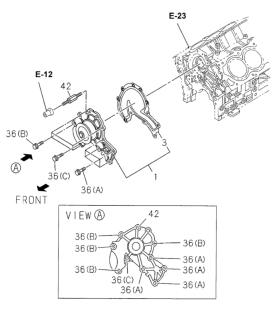 2000 Honda Passport Water Pump Diagram