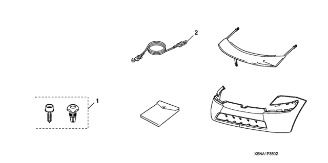 2007 Honda Civic Nose Mask (Full) Diagram 2