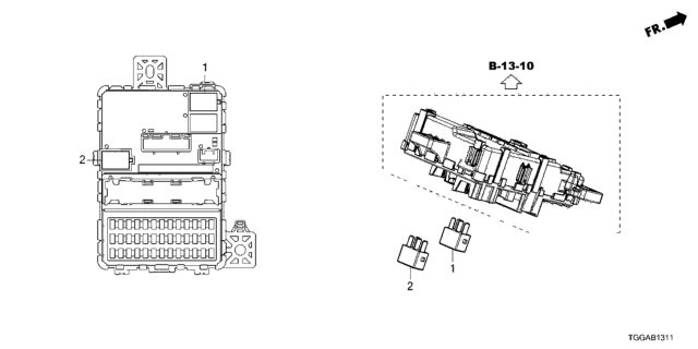 2021 Honda Civic Control Unit (Cabin) Diagram 2