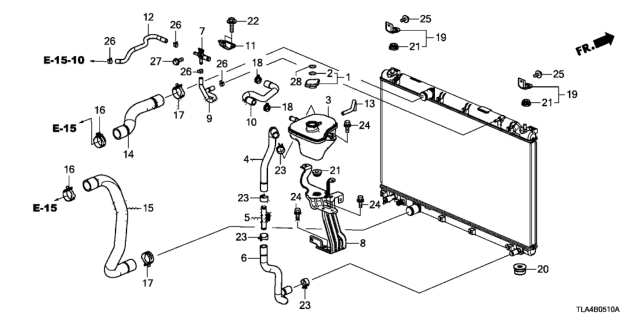 2019 Honda CR-V Tank, Expansion Diagram for 19101-5PA-A01