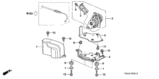 2005 Honda CR-V Accelerator Sensor Diagram