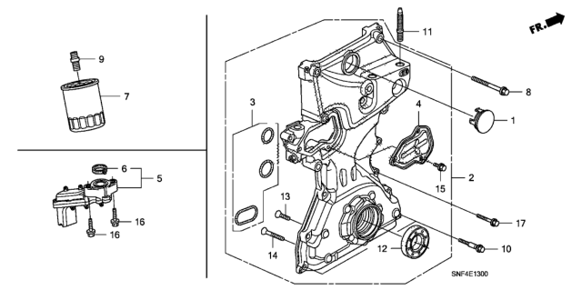 2011 Honda Civic Oil Pump Diagram