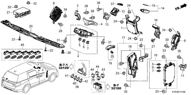 2019 Honda Odyssey Control Unit (Cabin) Diagram 1