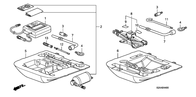 2009 Honda S2000 REPAIR KIT, TIRE Diagram for 42774-T6N-A03