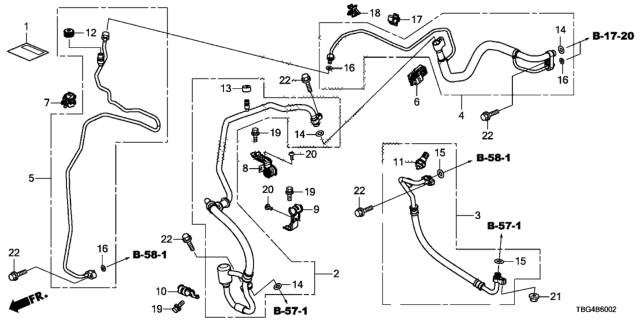 2019 Honda Civic HOSE COMP, SUCTION Diagram for 80312-TBA-A03