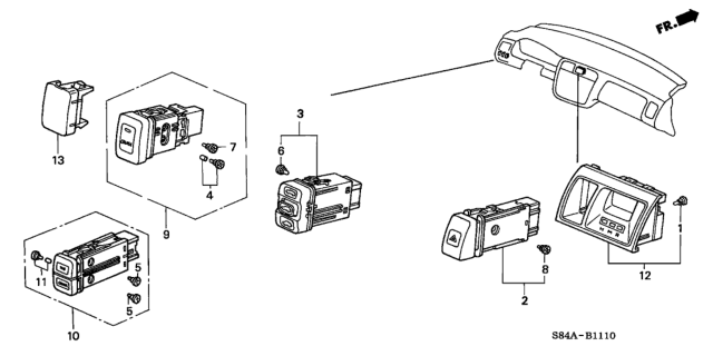 2002 Honda Accord Switch Diagram