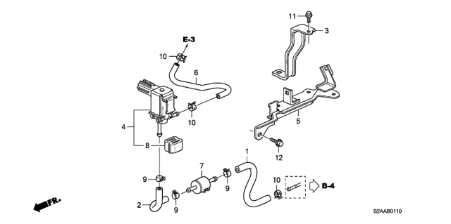 2008 Honda S2000 Purge Control Solenoid Valve Diagram