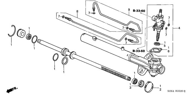 2002 Honda Odyssey Feed Tube Assy. (L) Diagram for 53671-S0X-A01