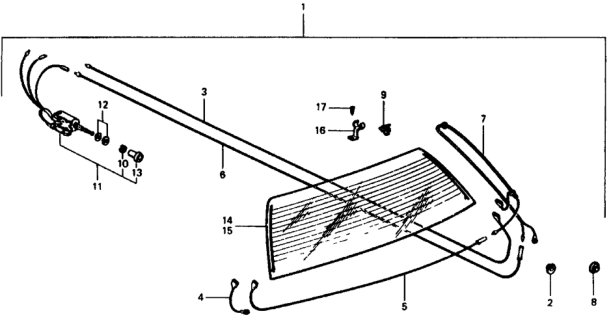 1977 Honda Civic Rear Window Defroster Kit Diagram