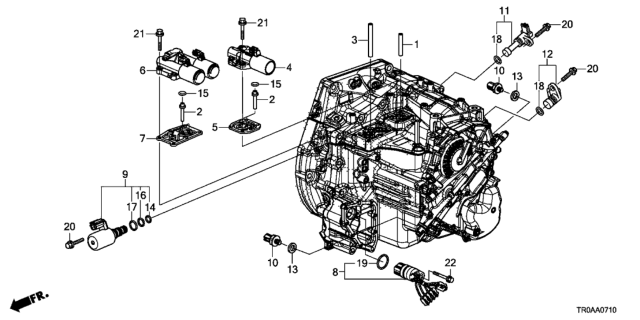 2013 Honda Civic AT Sensor - Solenoid Diagram