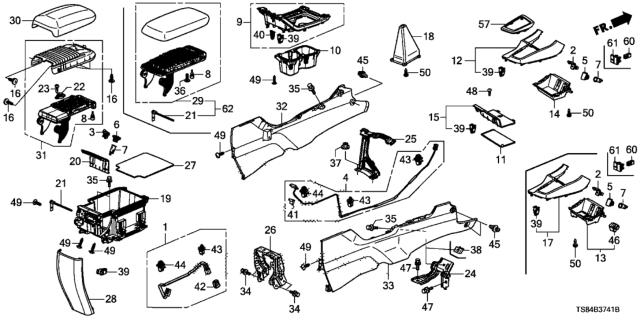 2013 Honda Civic Nut, Floating (5MM) Diagram for 90306-SHJ-000