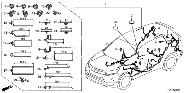 2020 Honda CR-V Wire Harness Diagram 3