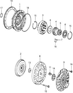 1982 Honda Civic 5 Door ** (WAGOVAN) KA HMT HMT Torque Converter Diagram