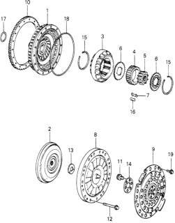 1983 Honda Civic HMT Torque Converter Diagram