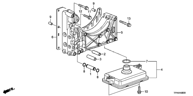 2020 Honda CR-V Hybrid 5 Door LX (HYBRID) KA CVT AT Valve Body Diagram