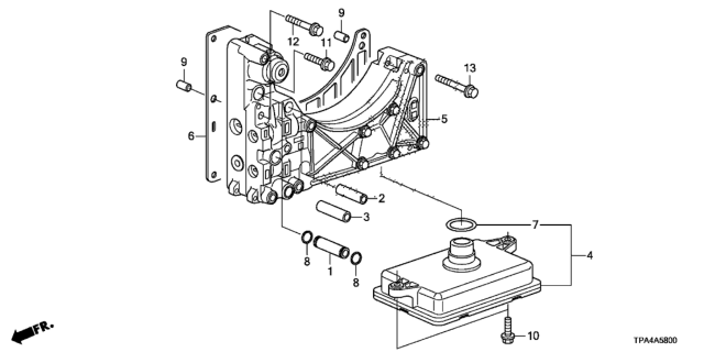 2021 Honda CR-V Hybrid AT Valve Body Diagram