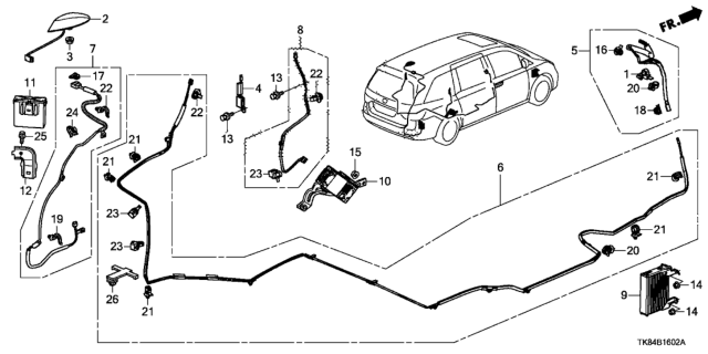 2014 Honda Odyssey Antenna Diagram