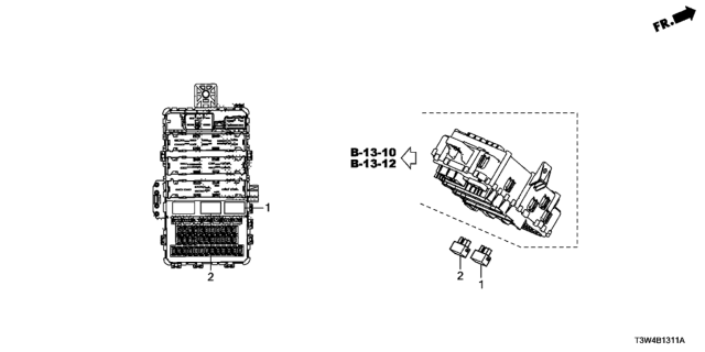 2015 Honda Accord Hybrid 4 Door HYBRID (TOURING) KA CVT Control Unit (Cabin) Diagram 2