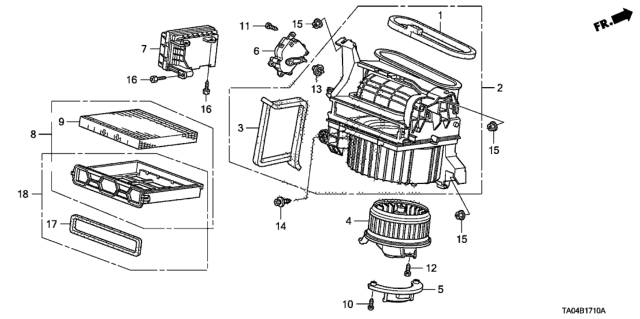 2011 Honda Accord Heater Blower Diagram