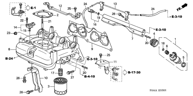 2004 Honda Civic Intake Manifold Diagram