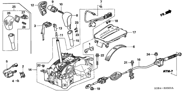 2006 Honda Accord Hybrid Select Lever Diagram