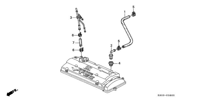 2001 Honda Prelude Breather Tube Diagram