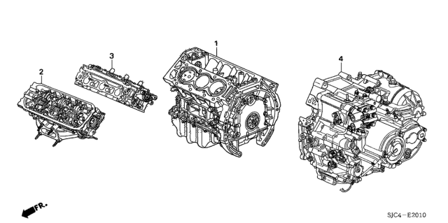 2006 Honda Ridgeline General, Rear Cylinder Diagram for 10005-RDJ-305