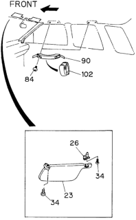1996 Honda Passport Screw (6X20) Diagram for 9-03910-620-0