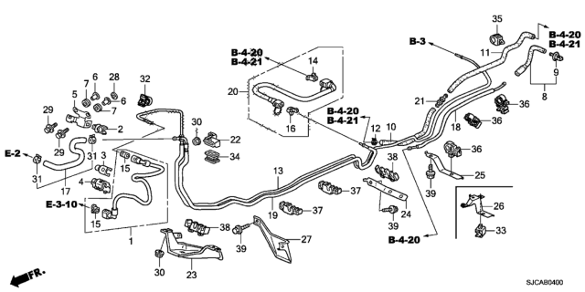 2014 Honda Ridgeline Fuel Pipe Diagram